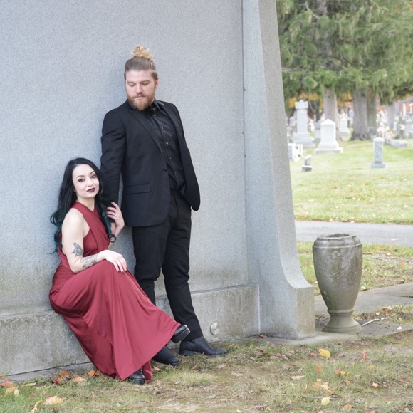 Lulu’s Convertible Maxi Dress in Burgundy - Picture 3 of 6